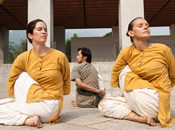 “If you speak while doing an asana, you will disturb the breath, the mental focus,…”